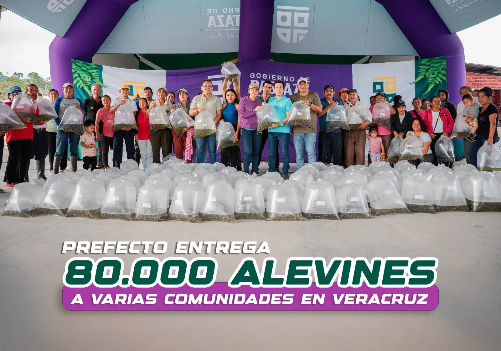Lee más sobre el artículo PREFECTO ENTREGA 80.000 ALEVINES A VARIAS COMUNIDADES DE LA PARROQUIA VERACRUZ.