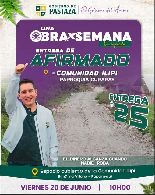 Lee más sobre el artículo Este viernes entregamos la #Obra25 para nuestra gente.