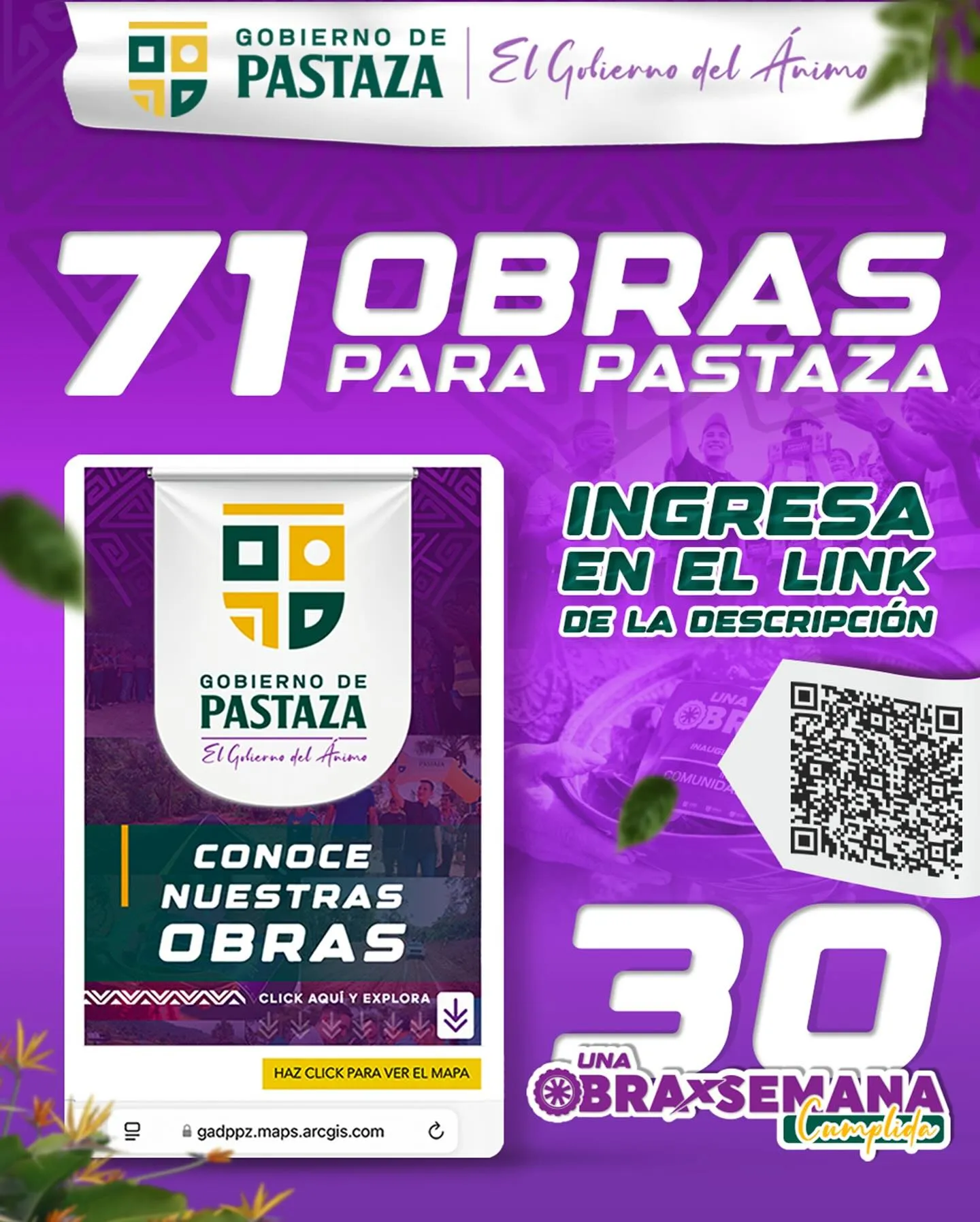 Lee más sobre el artículo 71 obras para Pastaza.