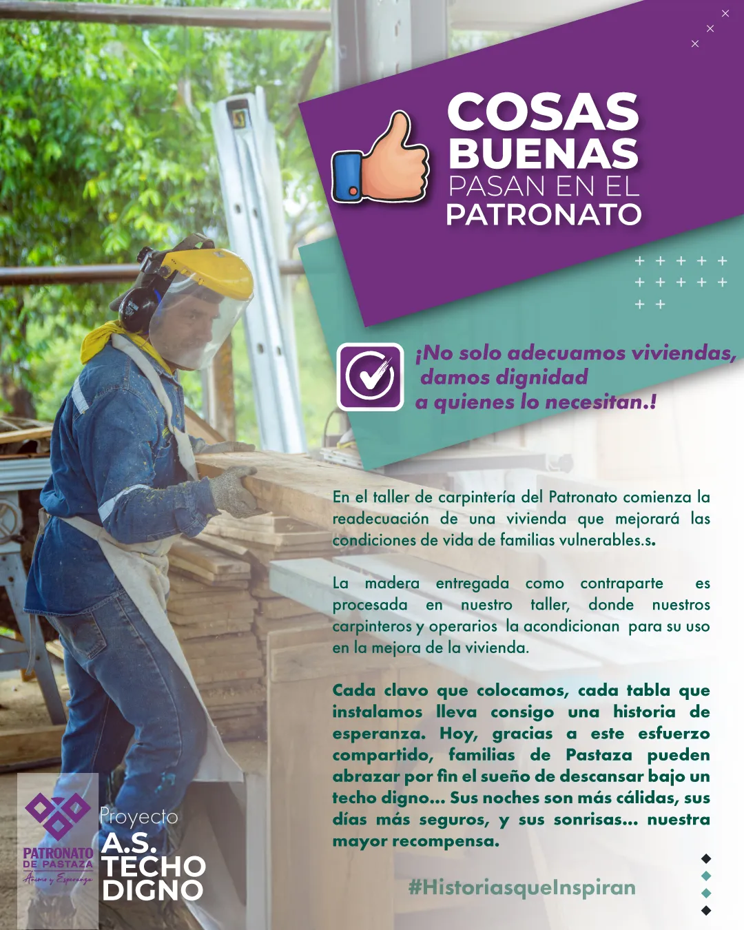 Lee más sobre el artículo ENTÉRATE – PROYECTO TECHO DIGNO