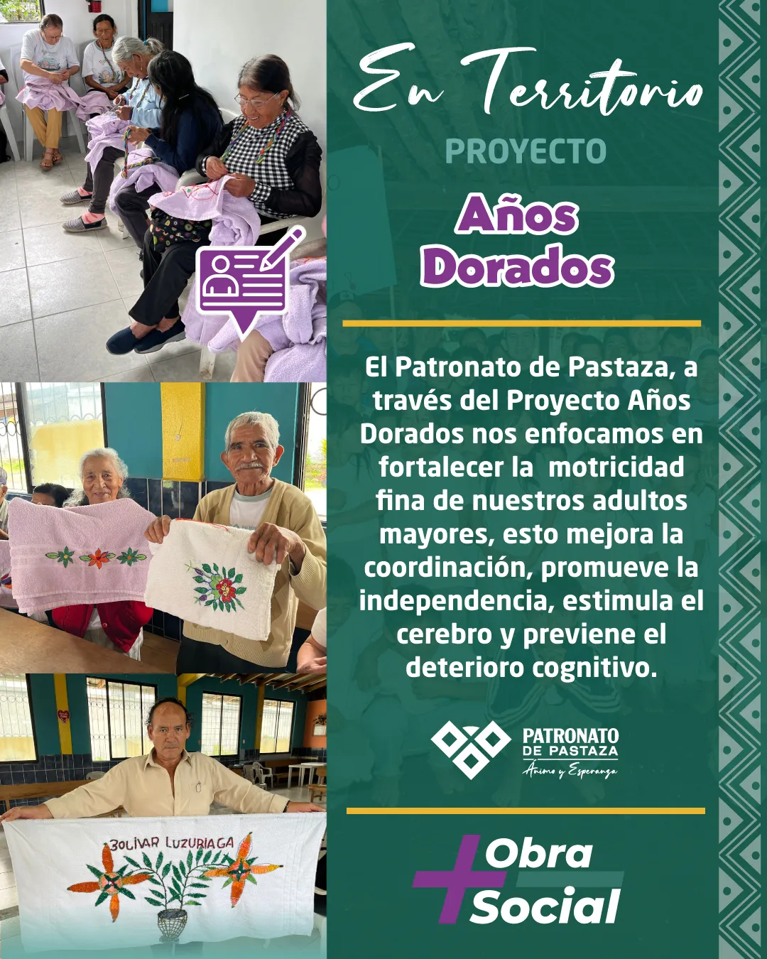 Lee más sobre el artículo ENTÉRATE – PROYECTO AÑOS DORADOS