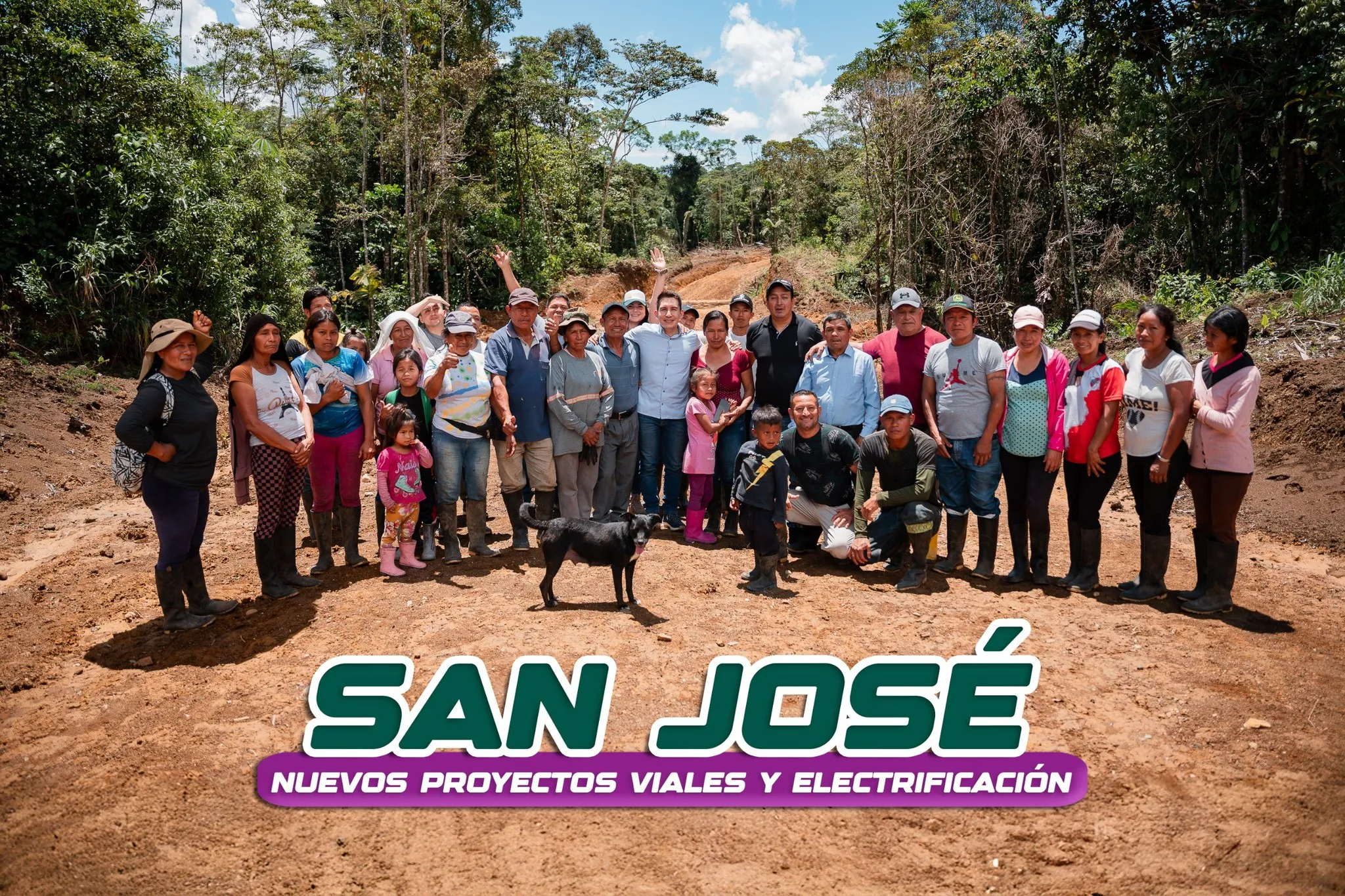 Lee más sobre el artículo Gobierno de Pastaza: Electrificación, afirmados y estudios para asfaltado: llegamos a más comunidades en San José.