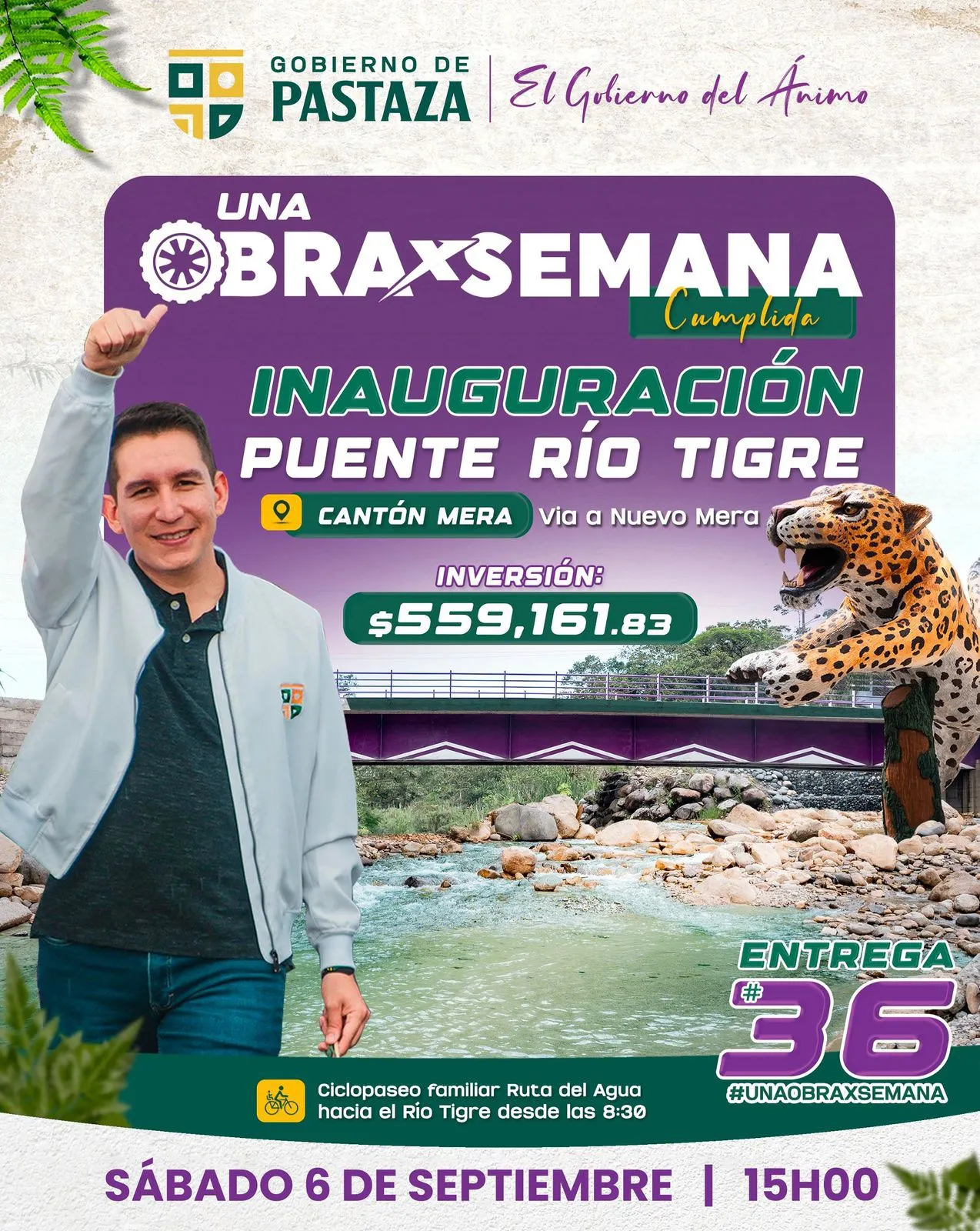 Lee más sobre el artículo ENTREGA DE OBRA N°36 – PUENTE SOBRE EL RÍO TIGRE.