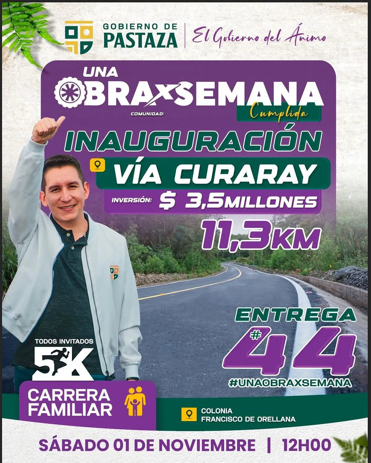 Lee más sobre el artículo Seguimos !!! Inauguramos La Curaray !!! #UnaObraXSemana … vamos por la 44