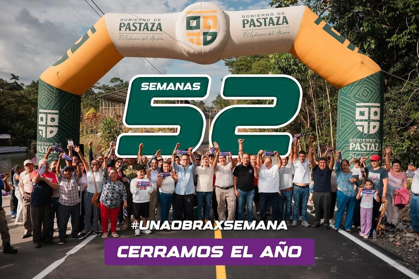 Lee más sobre el artículo André Granda, Prefecto de Pastaza, cerró el 2025 cumpliendo el compromiso de una obra por semana.