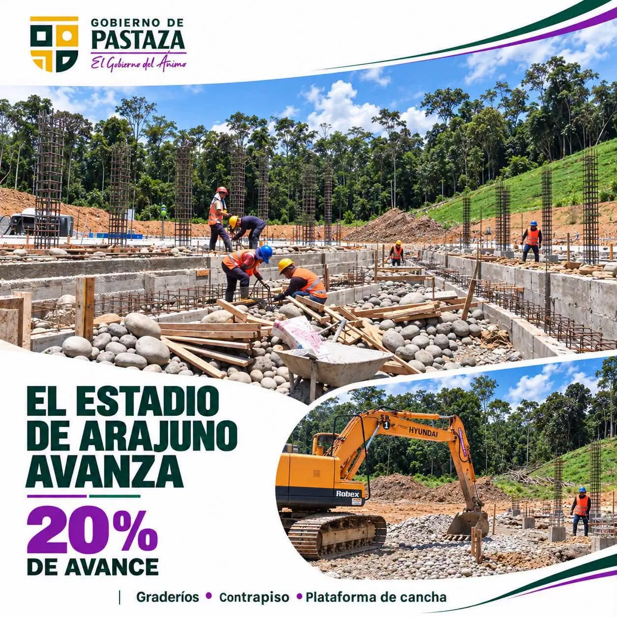 Lee más sobre el artículo El Estadio de Arajuno avanza.